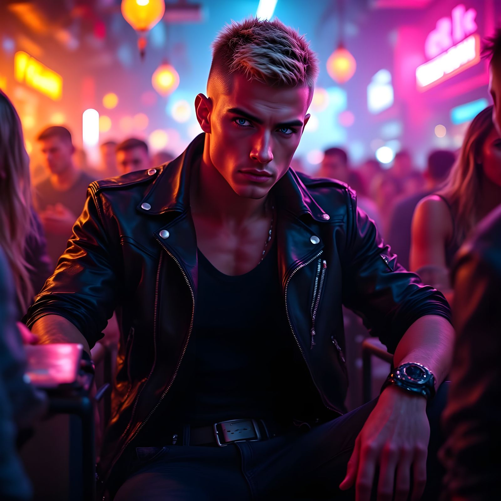 Impatient Man in a Gay Club, Anime Style