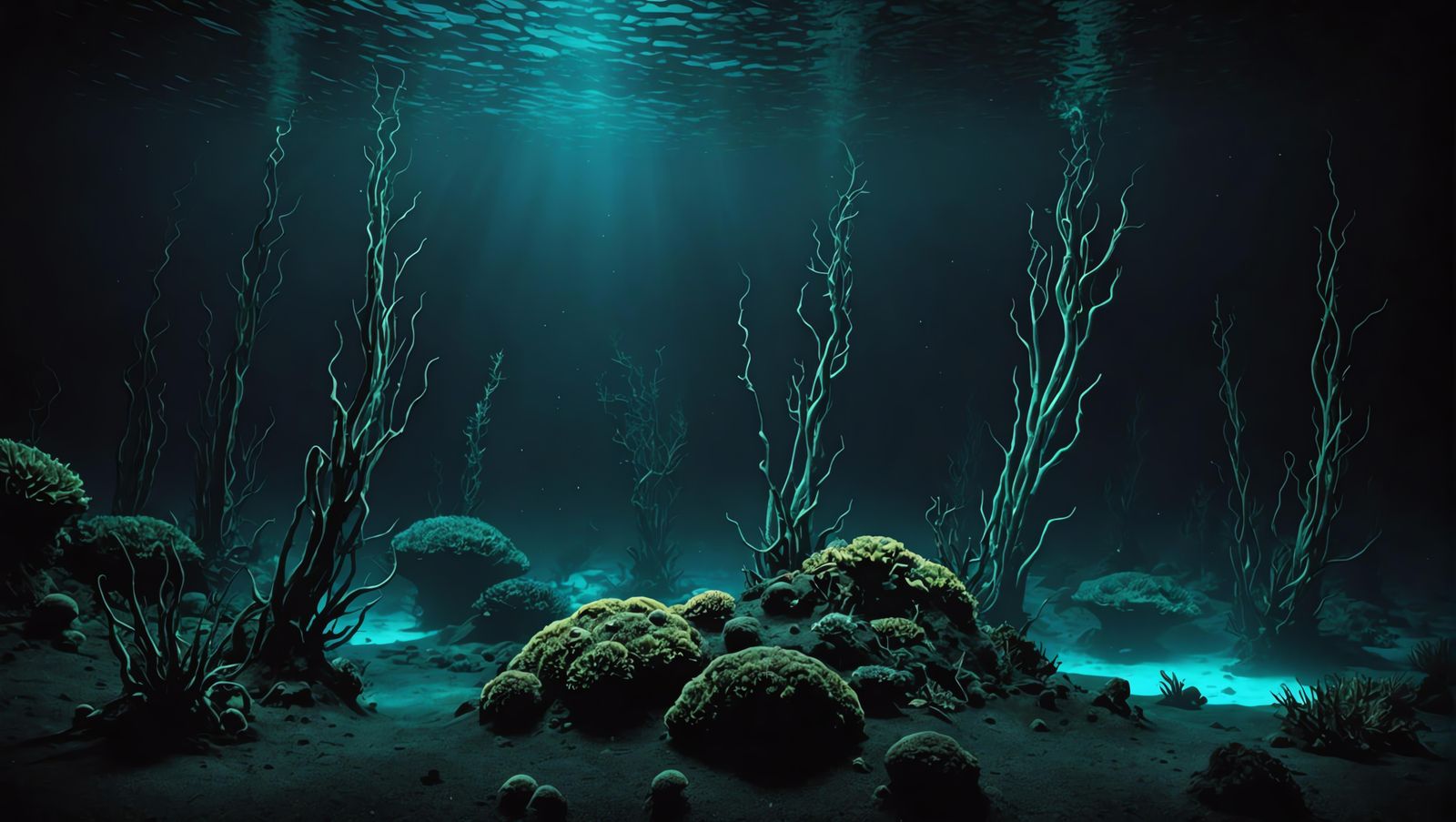 Bioluminescent Creatures Thriving in Deep Ocean Darkness