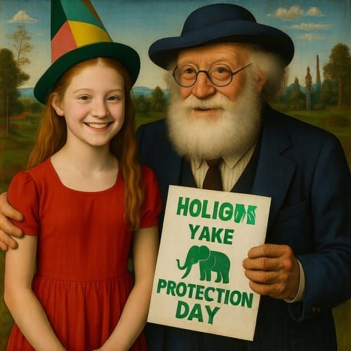 Characters Celebrate Elephant Protection Day in Art Styles