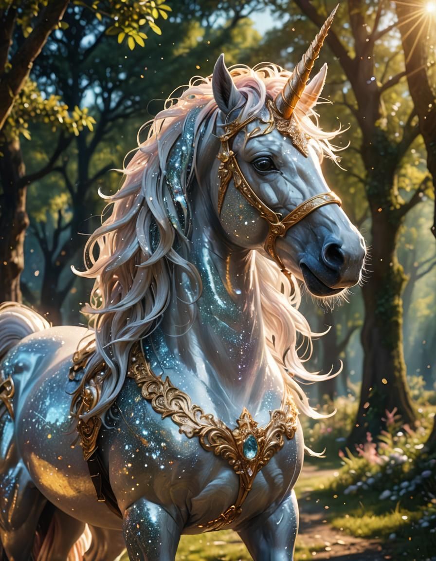 Magical creatures sparkle.... or so I'm led to believe.