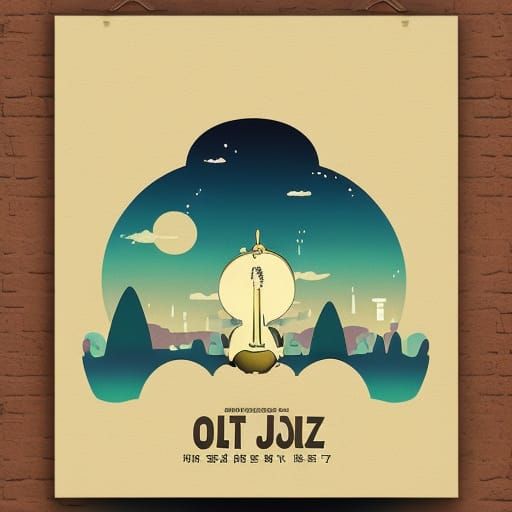 Cozy Jazz Concert Poster in Anime Style