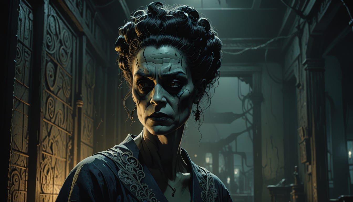 The Bride of Frankenstein Unveils Horror in Moody Dark Fanta...