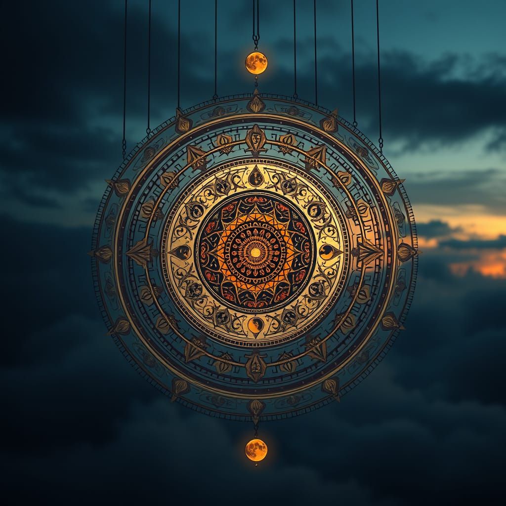 Ethereal Baltic Calendar Daïnos in Perpetual Twilight