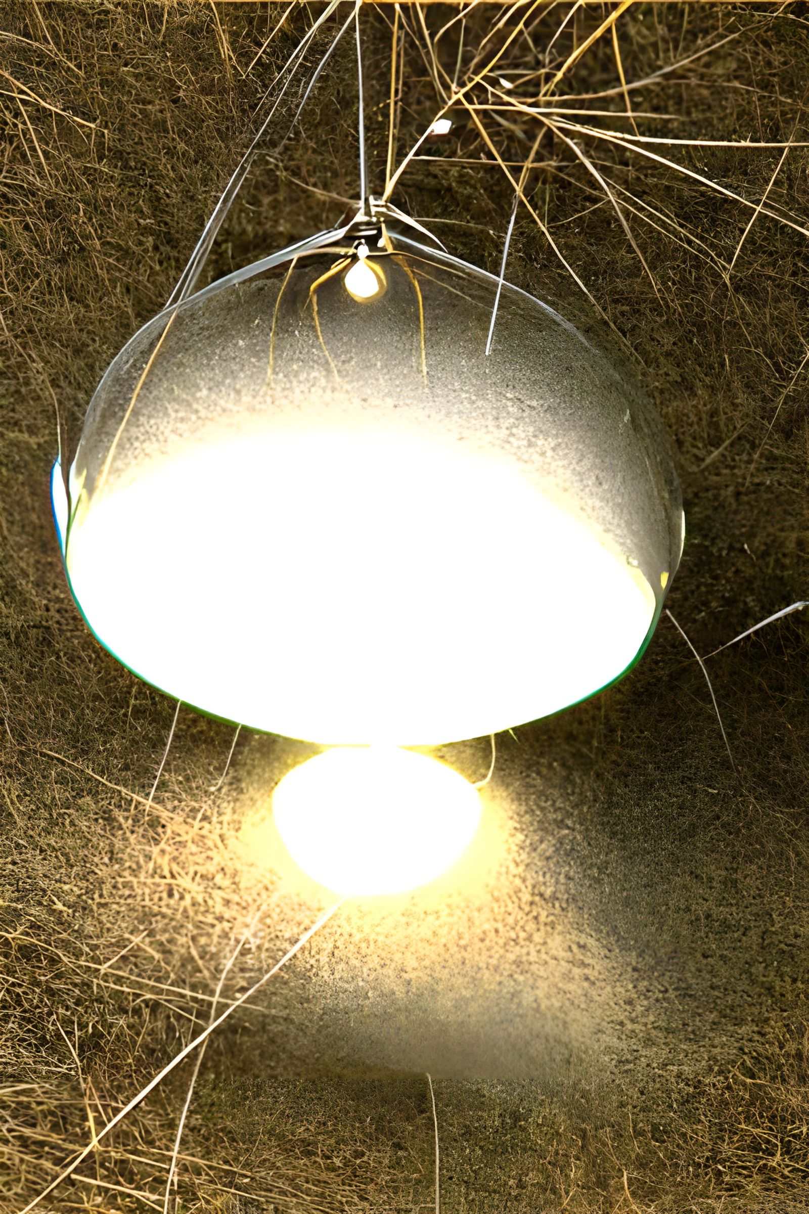 Incandescent Bulb Swarm: Photorealistic Long Exposure