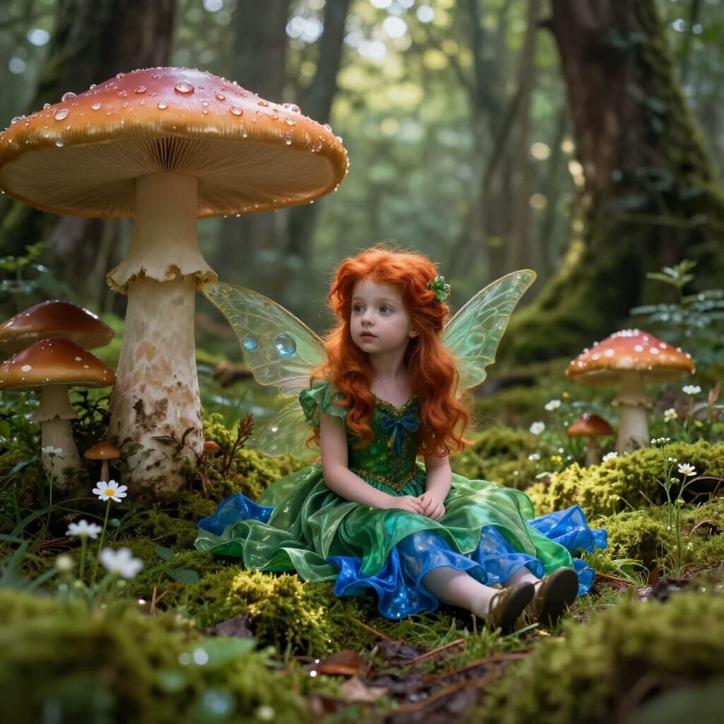 Fairy Core Child in Enchanted Forest