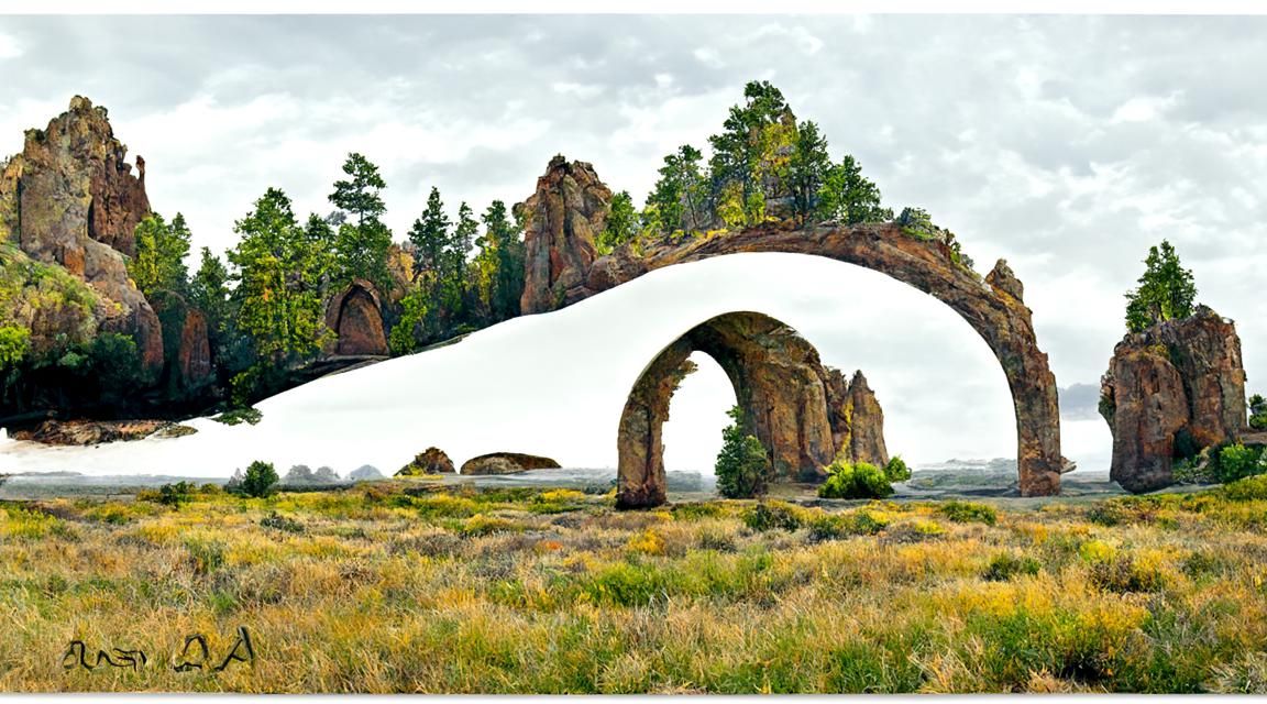 Arches Landscape Vista in High Resolution Photography