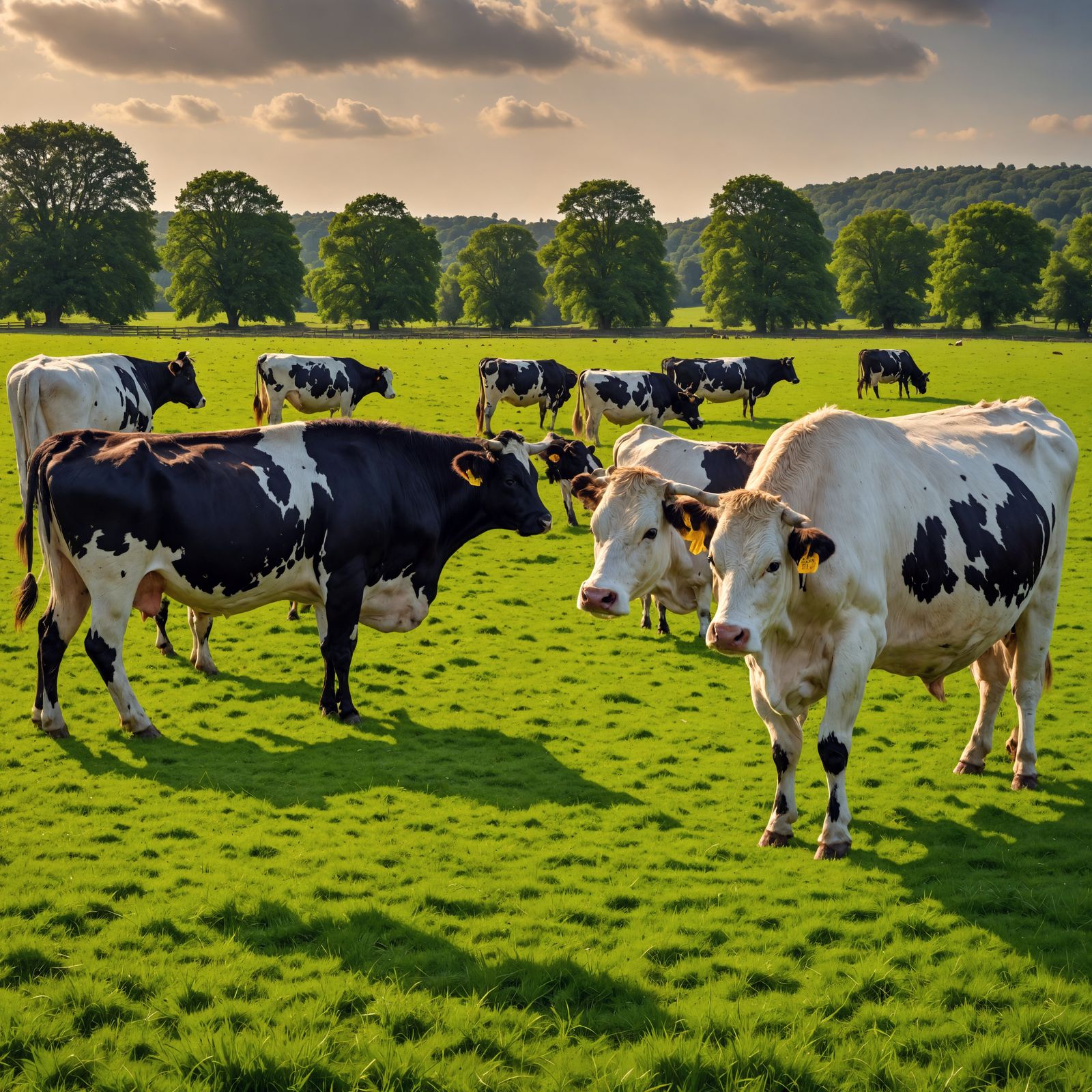 Hyperrealistic Cows in Perfect Composition