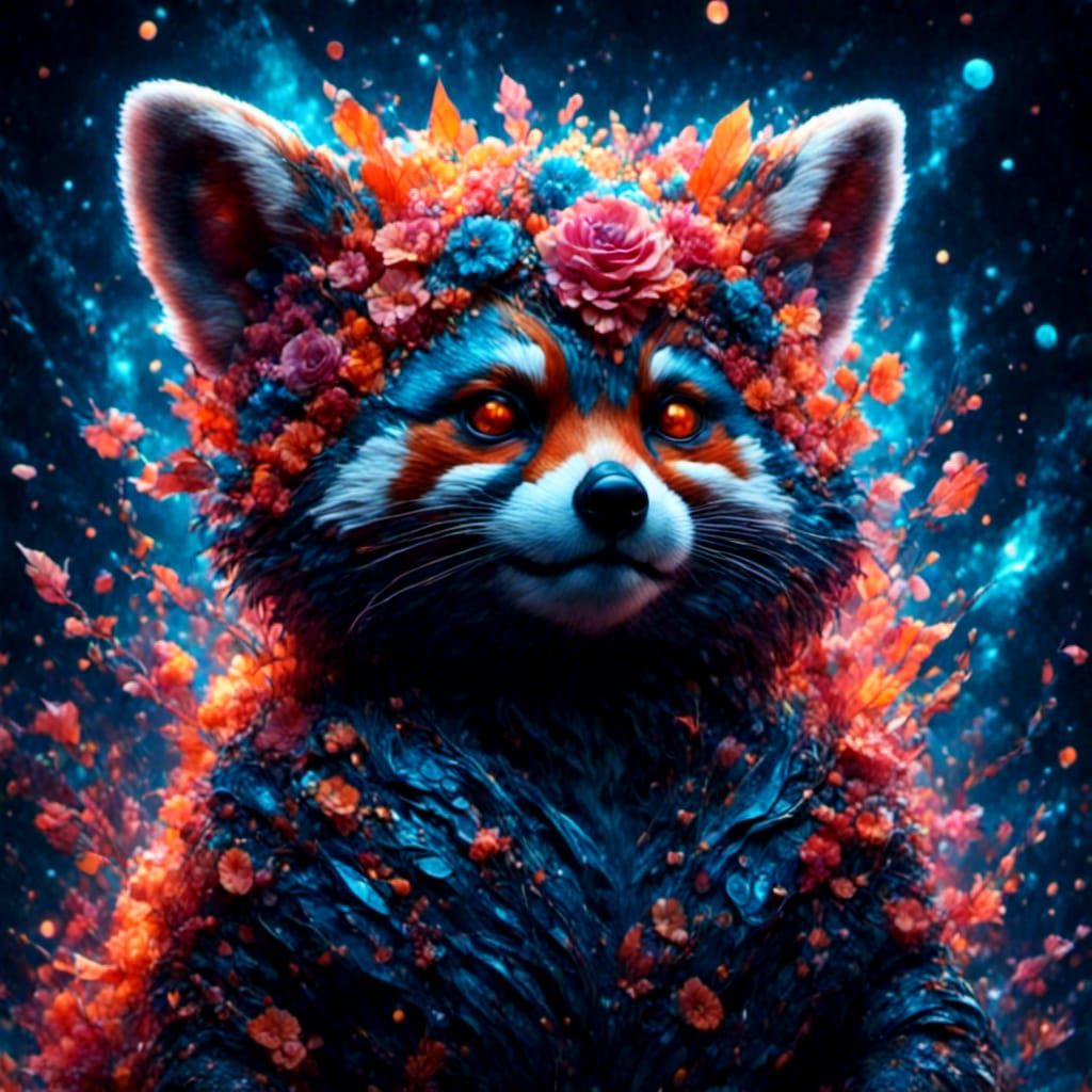 Hyperrealistic Red Panda with Sparkling Eyes