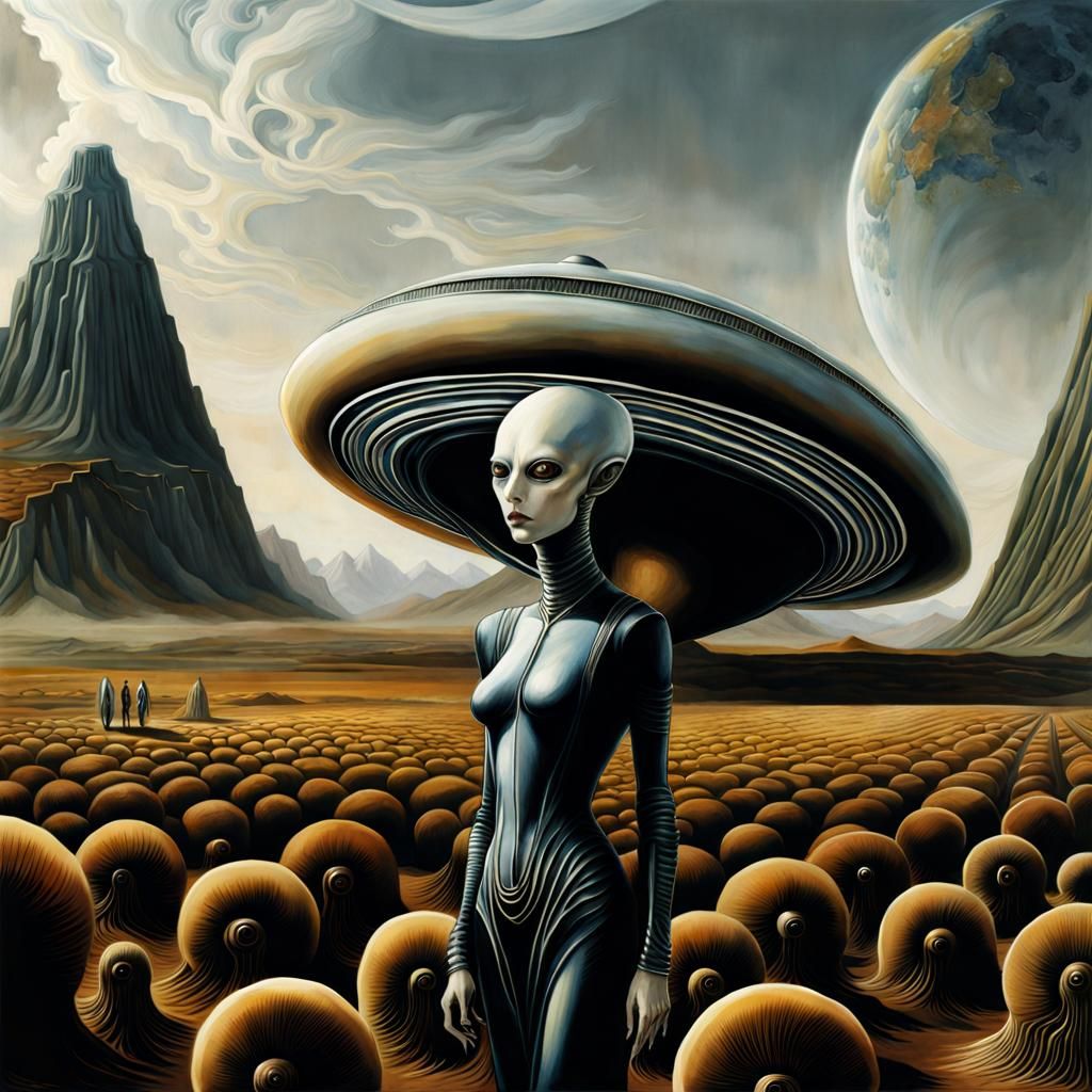 Alien Haute Couture Fashion Show Sticker