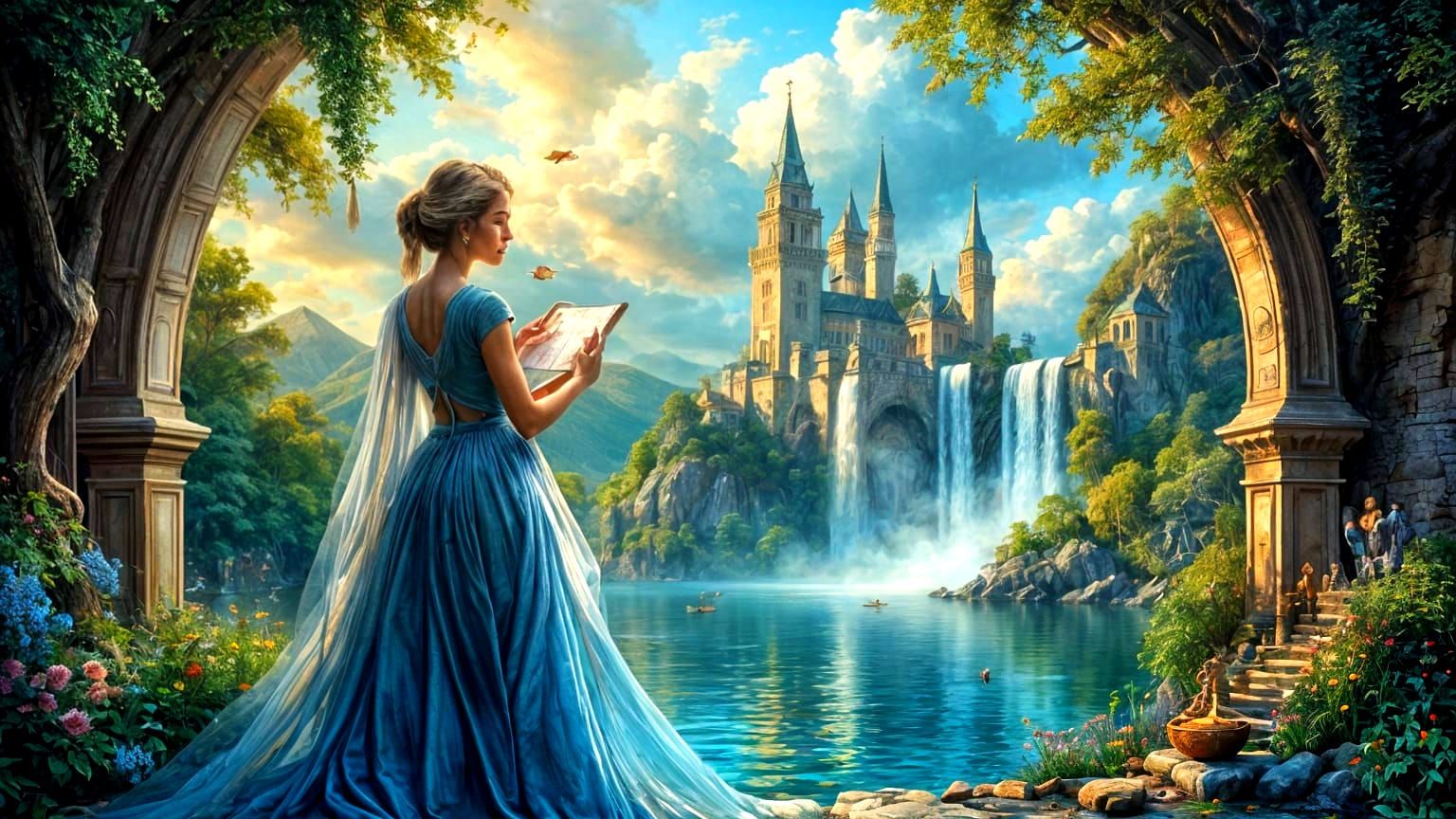 Artist Unlocks New Worlds with Oil on Canvas Painting