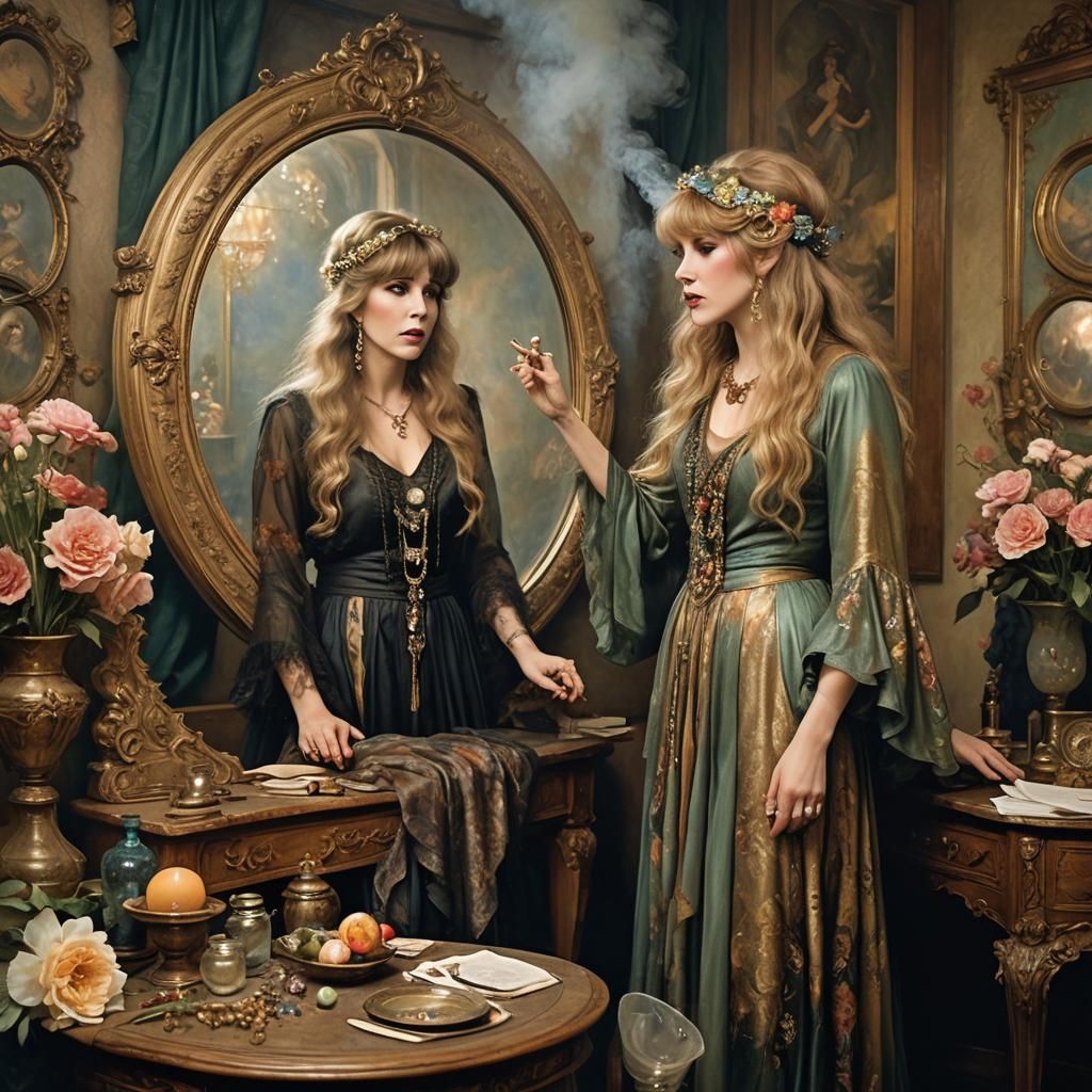 Stevie Nicks as Art Nouveau Magical Spell