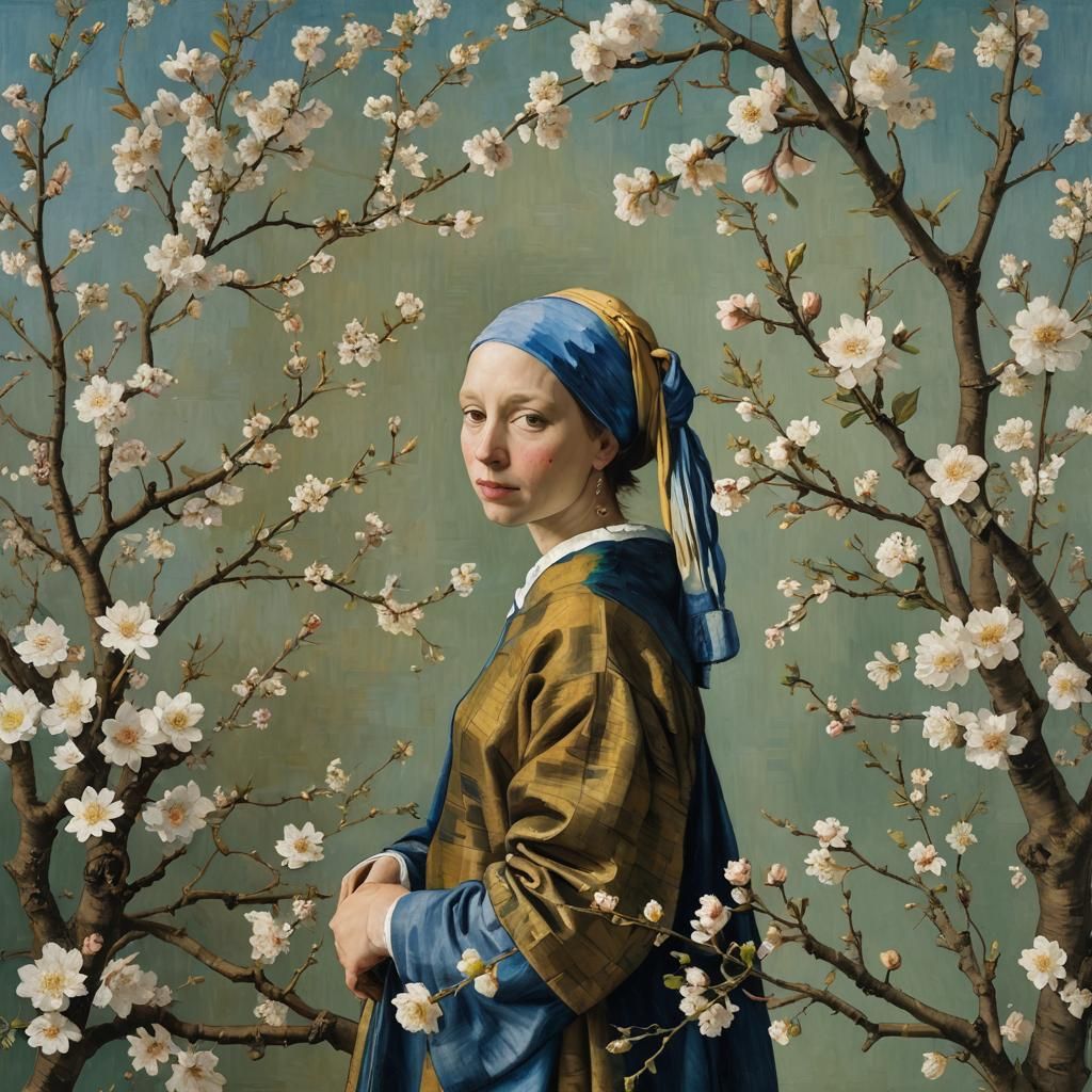 Spring Portrait in Classic Art Styles