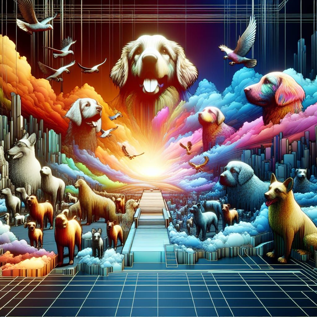 Dogs in Heaven: 3D Game Cinematic Scene
