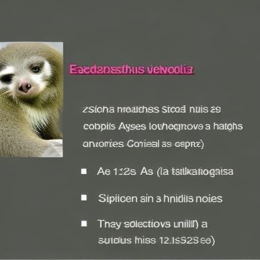 Instructions not to be slow as a sloth