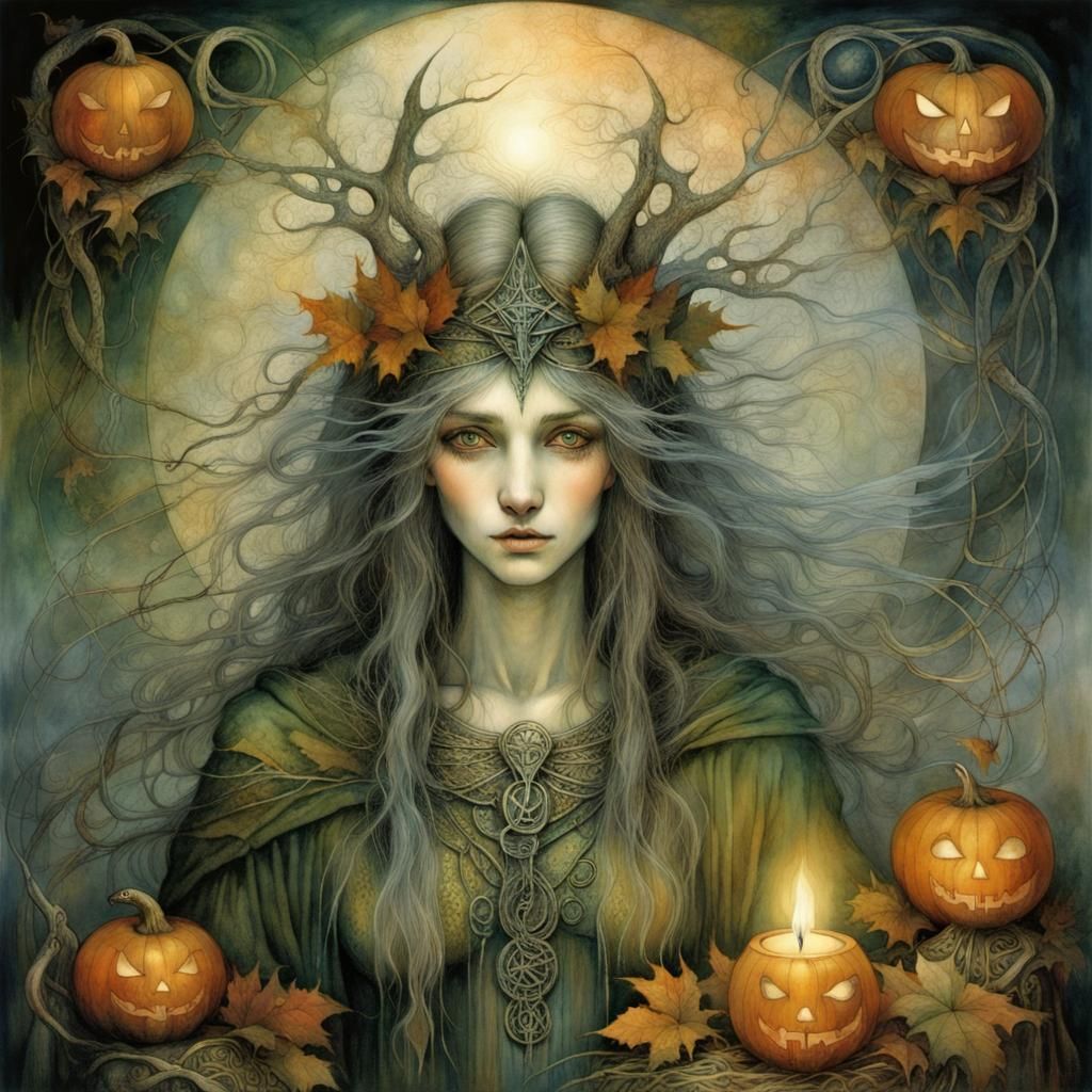 Celtic Pagans Celebrate Samhain in Mystical Style