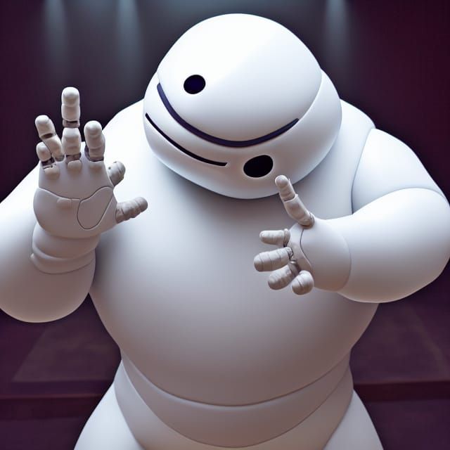 baymax says shush.