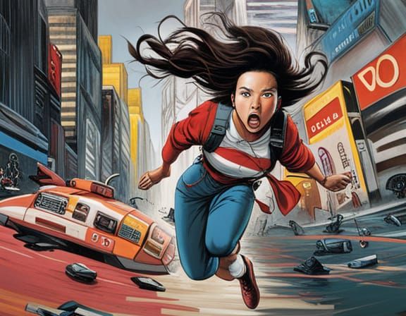 Dystopian City Chase: Street Art in Unreal Engine