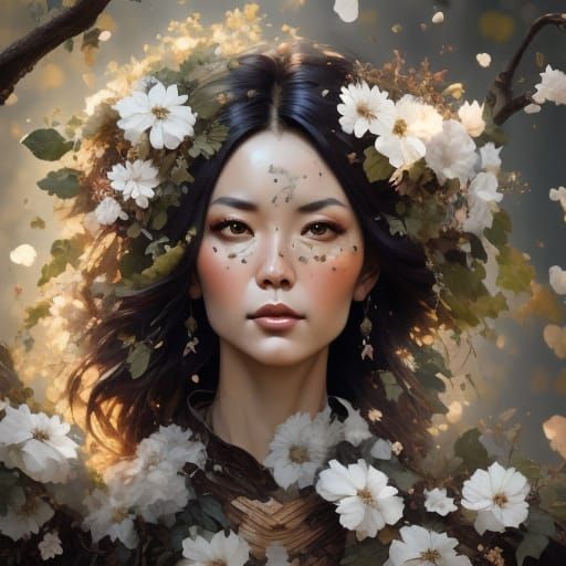 Olive Florals and Intricate Details