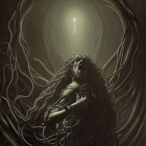 Medusa's Horror: A Snake-Haired Scream