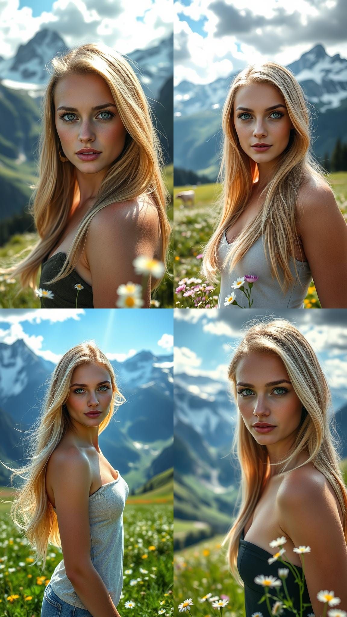 European Beauty in the Swiss Alps