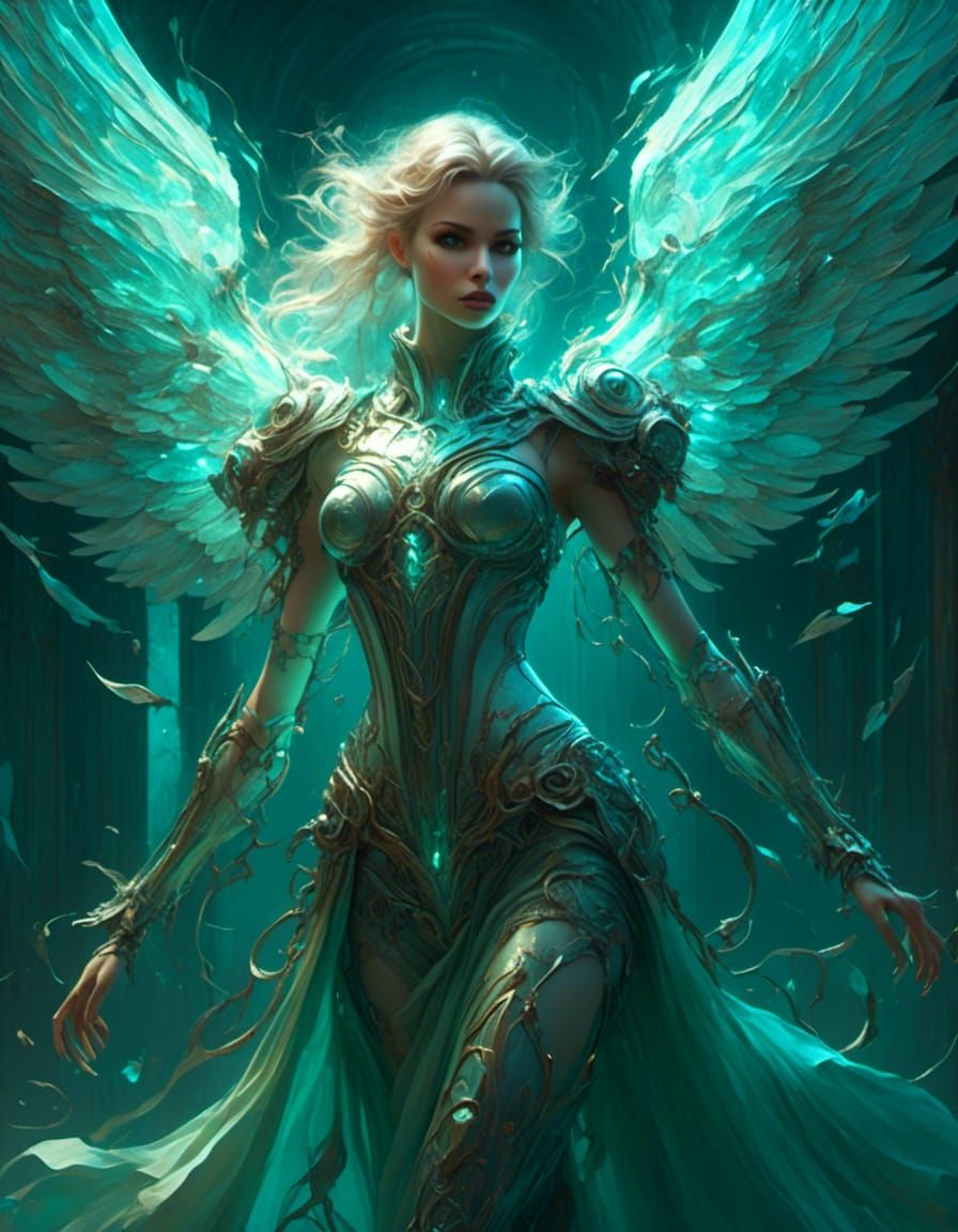 Angelic AI Portrait in Epic Realism Style