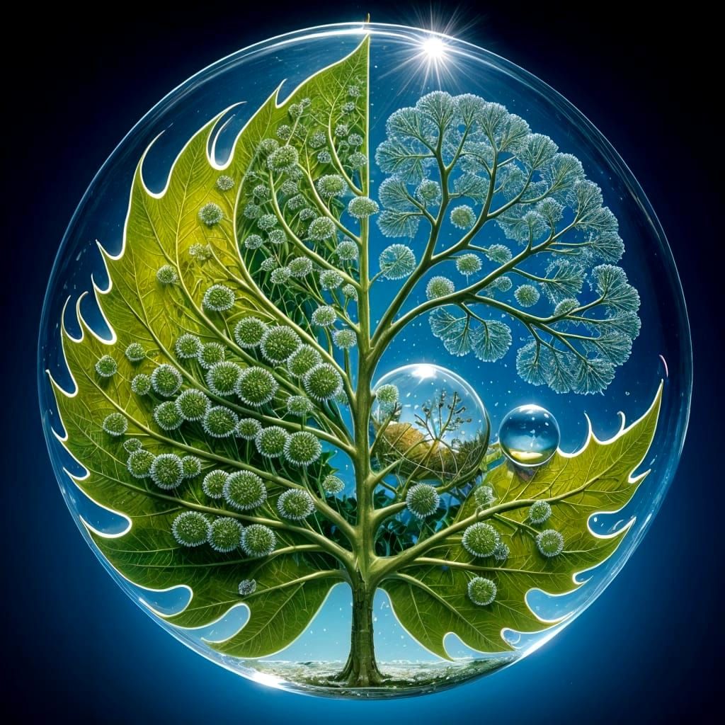 Surreal Aquatic Kingdom in a Water Drop