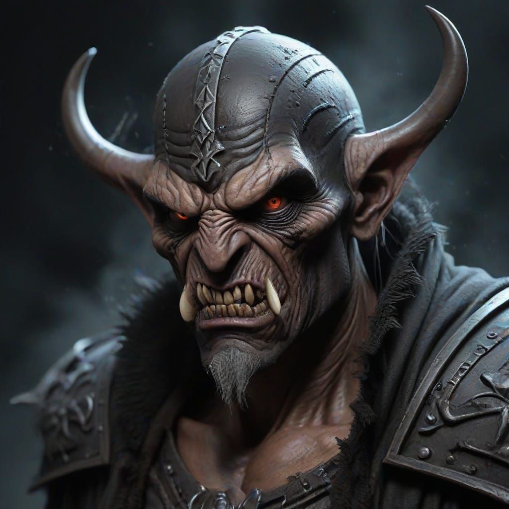 Grimdark Scene in Airbrush Art Style