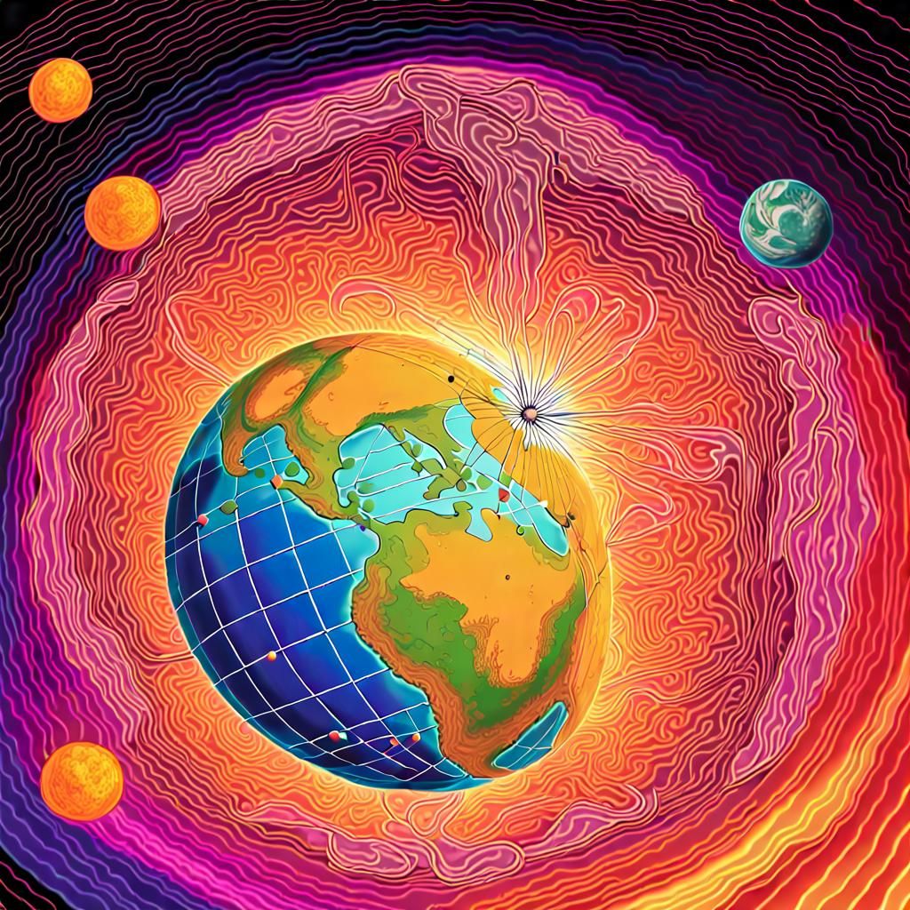 Coronal Mass Ejection Electromagnetic Field Strength, Digita...