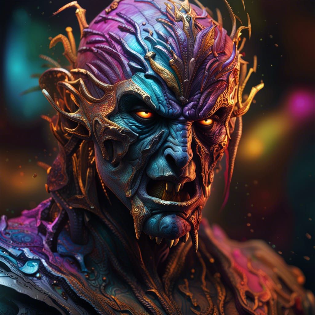 Hyperrealistic Portrait of the Uncreator