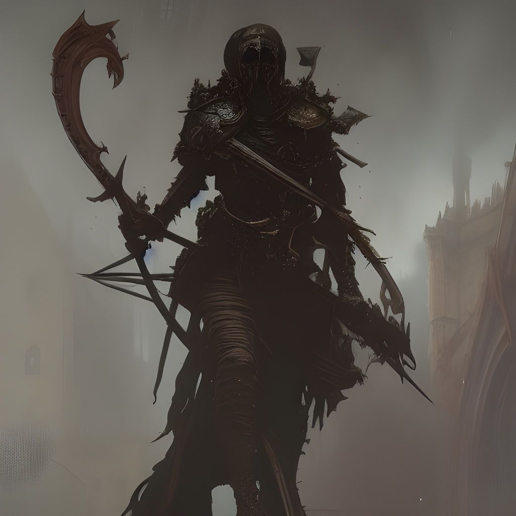 Undead Knight in Dark Fantasy Style