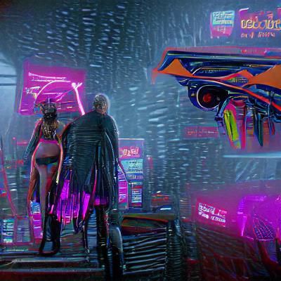 Cyberpunk 2099 Collection in Neon Cityscape