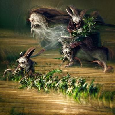 Sinister Rabbits in a Weed Farm