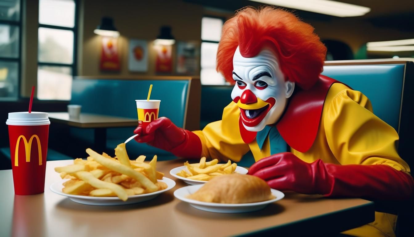 Ronald McDonald's Unusual Meal: Dodo and Chips