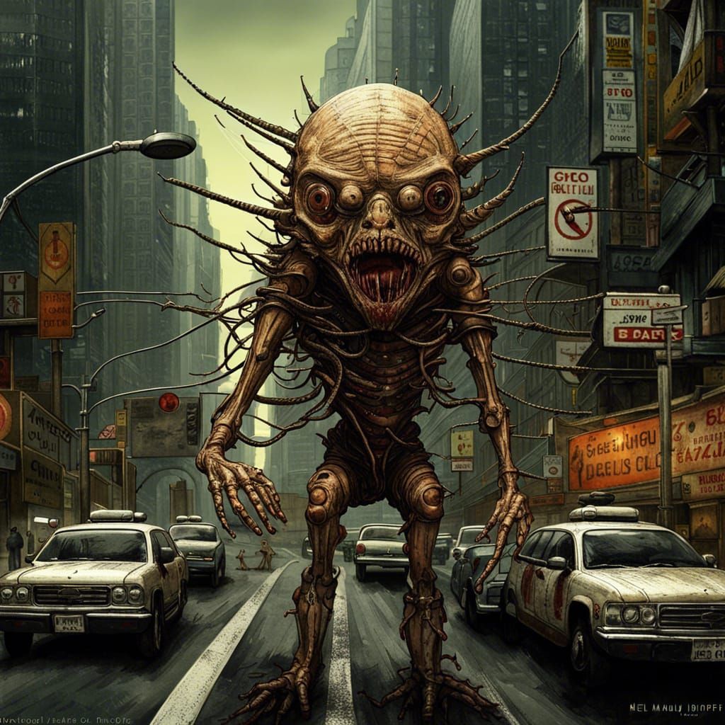 Sinister Sci-Fi Horror Traffic Violator