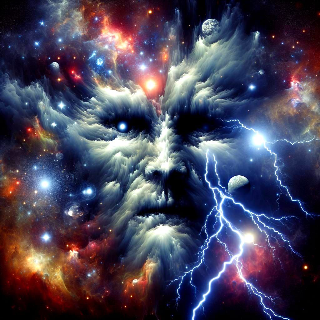 Surreal Space Entity Emerges from Cosmic Storm