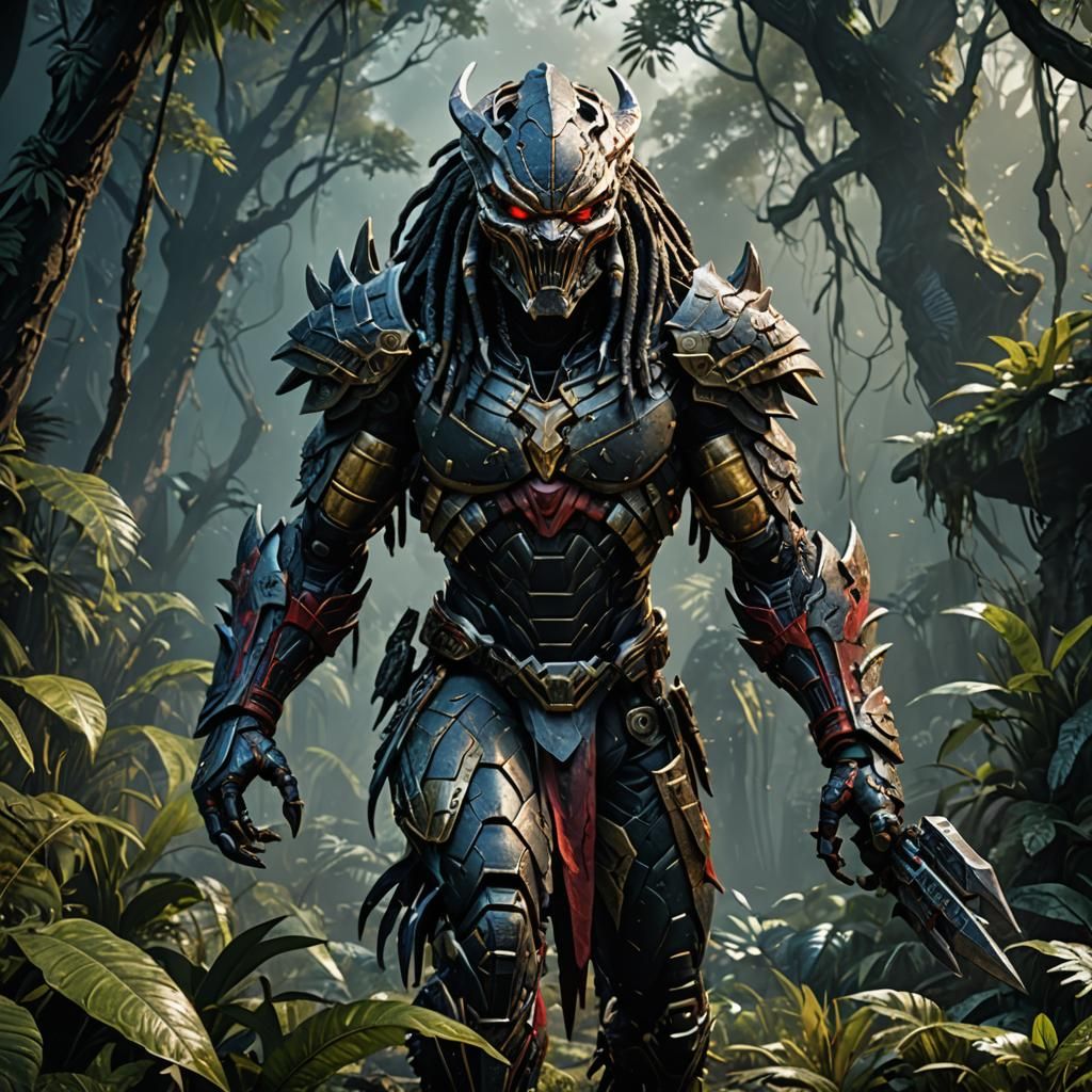 Yautja Predator God: Detailed Matte Painting