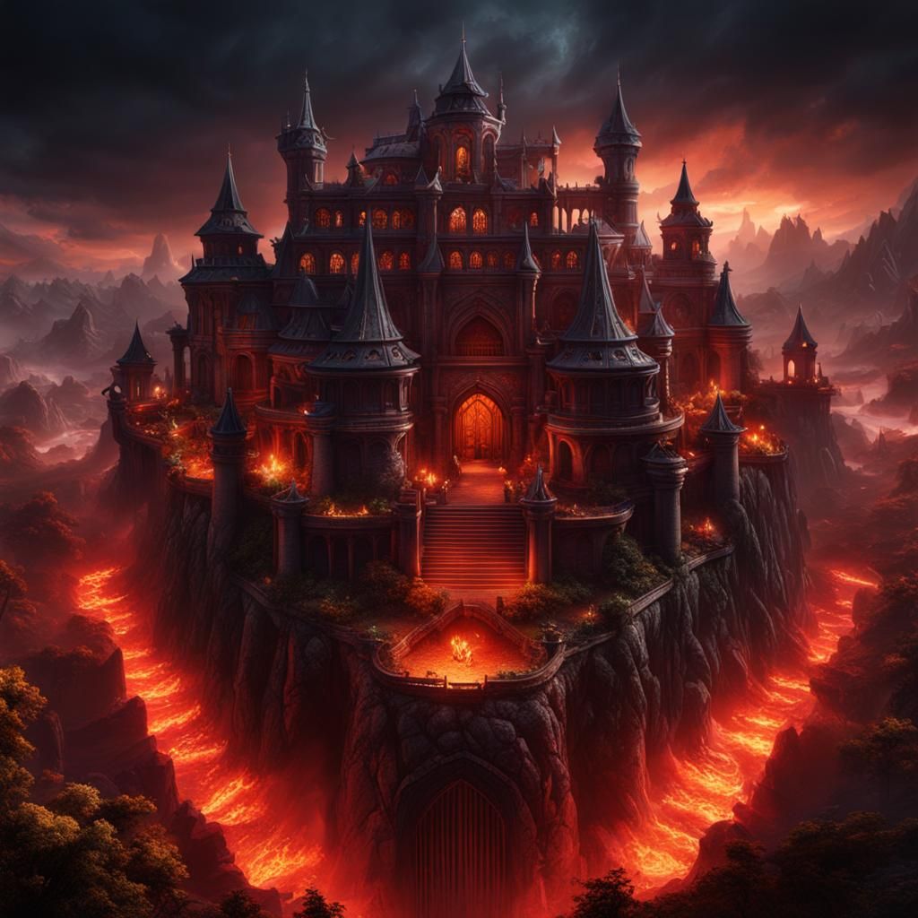 Detailed Matte Painting of Fantastical Scene