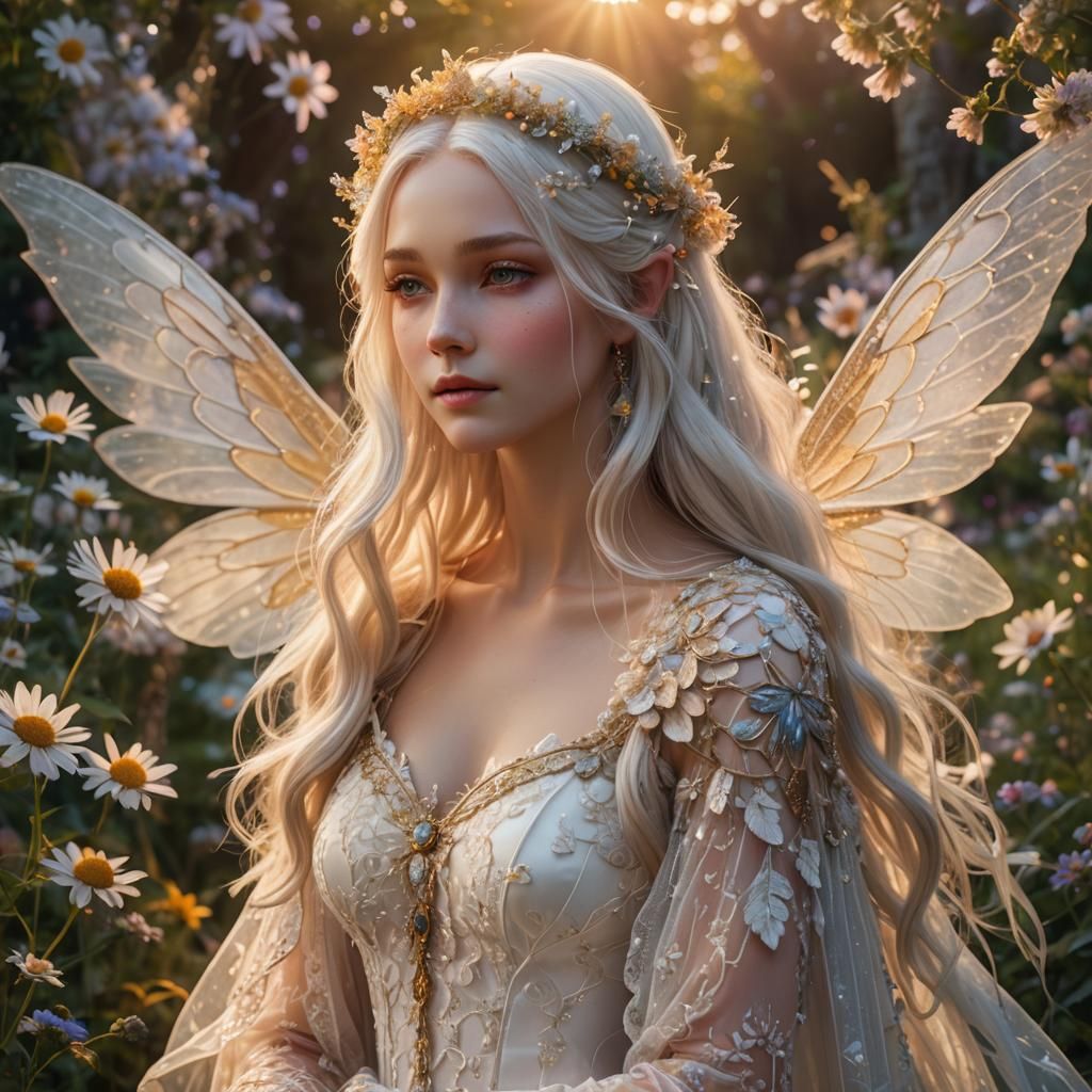 Goddess Fairy Queen in Enchanted Garden