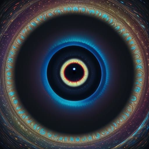 Transparent Eyeball Floating in Infinite Space