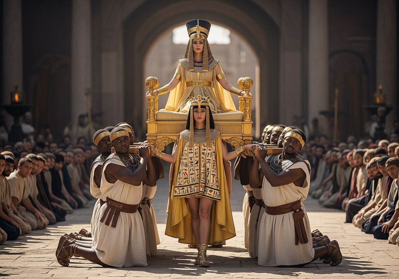 Egyptian Queen's Parade Through Ancient Rome