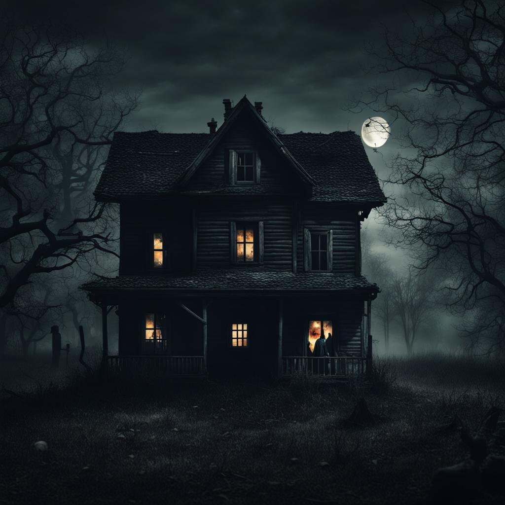 Scary Skin Walker Movie Poster at Apple Farm