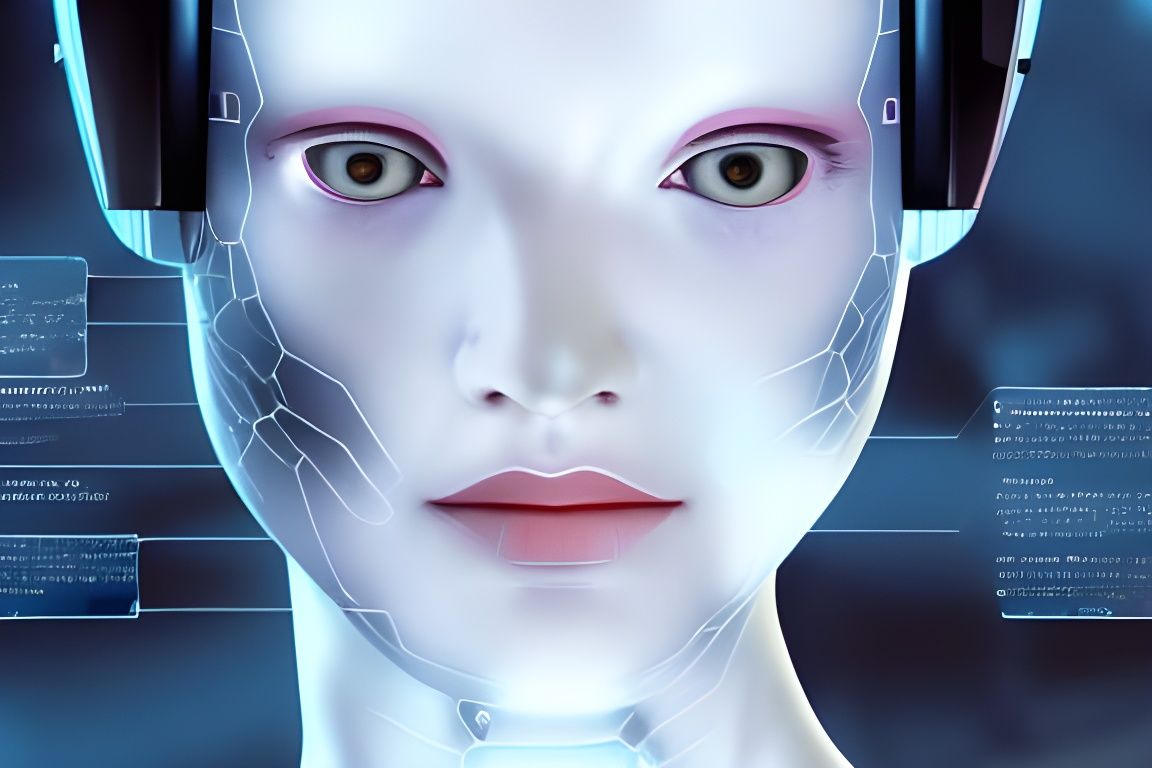 Sentient Female AI: UCC-117 Digital Rendering