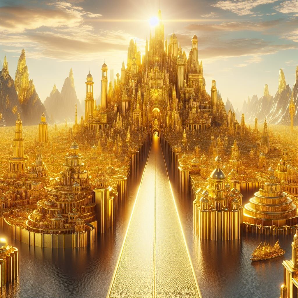 Golden City of El Dorado: A Digital Matte Painting