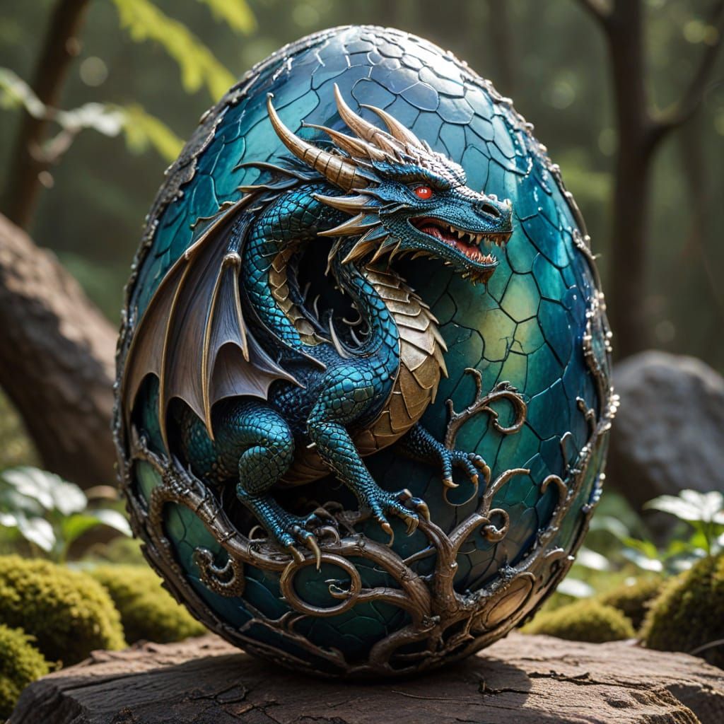 Magic Dragon Egg Shimmers