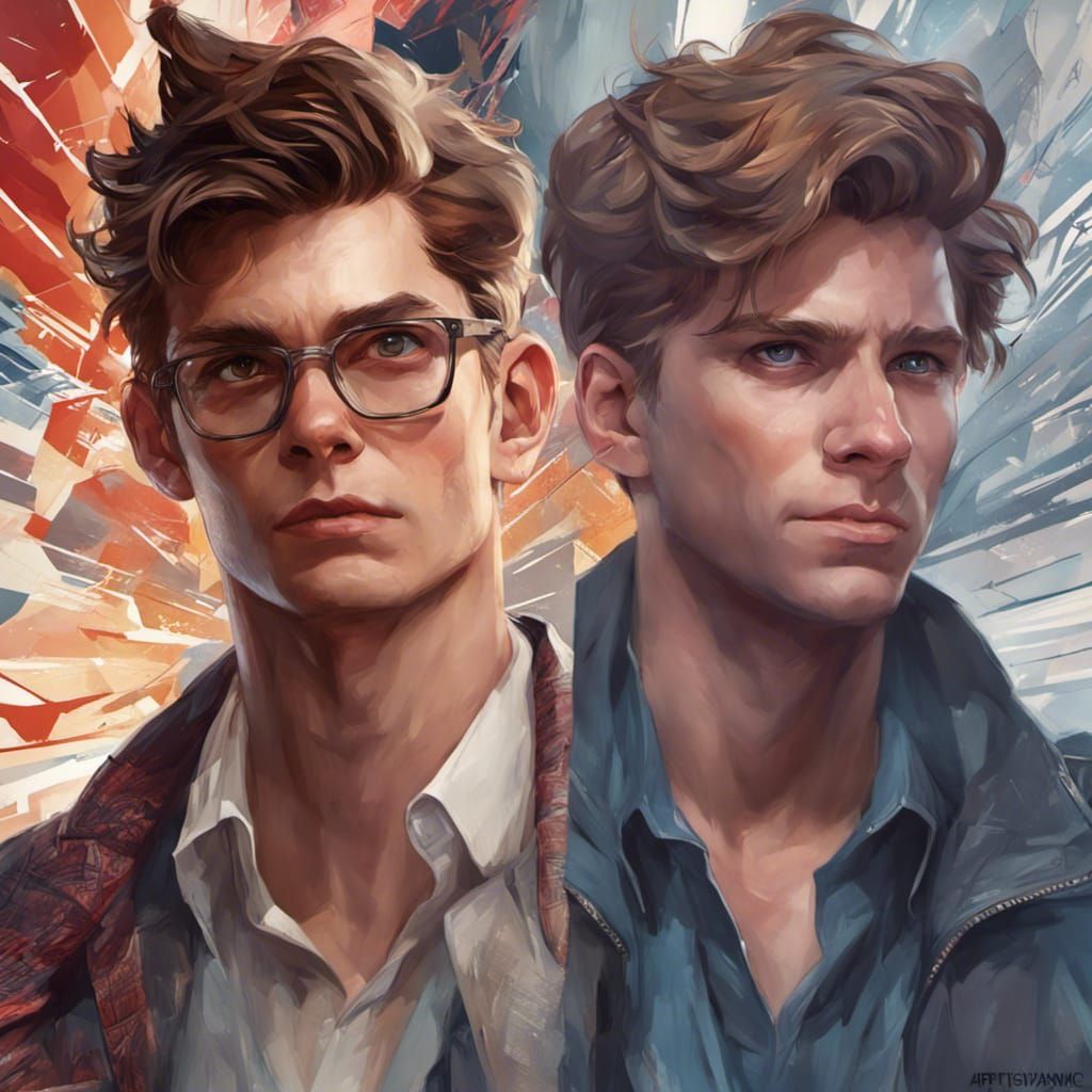 Peter Parker Portrait in Hyperdetailed Digital Art