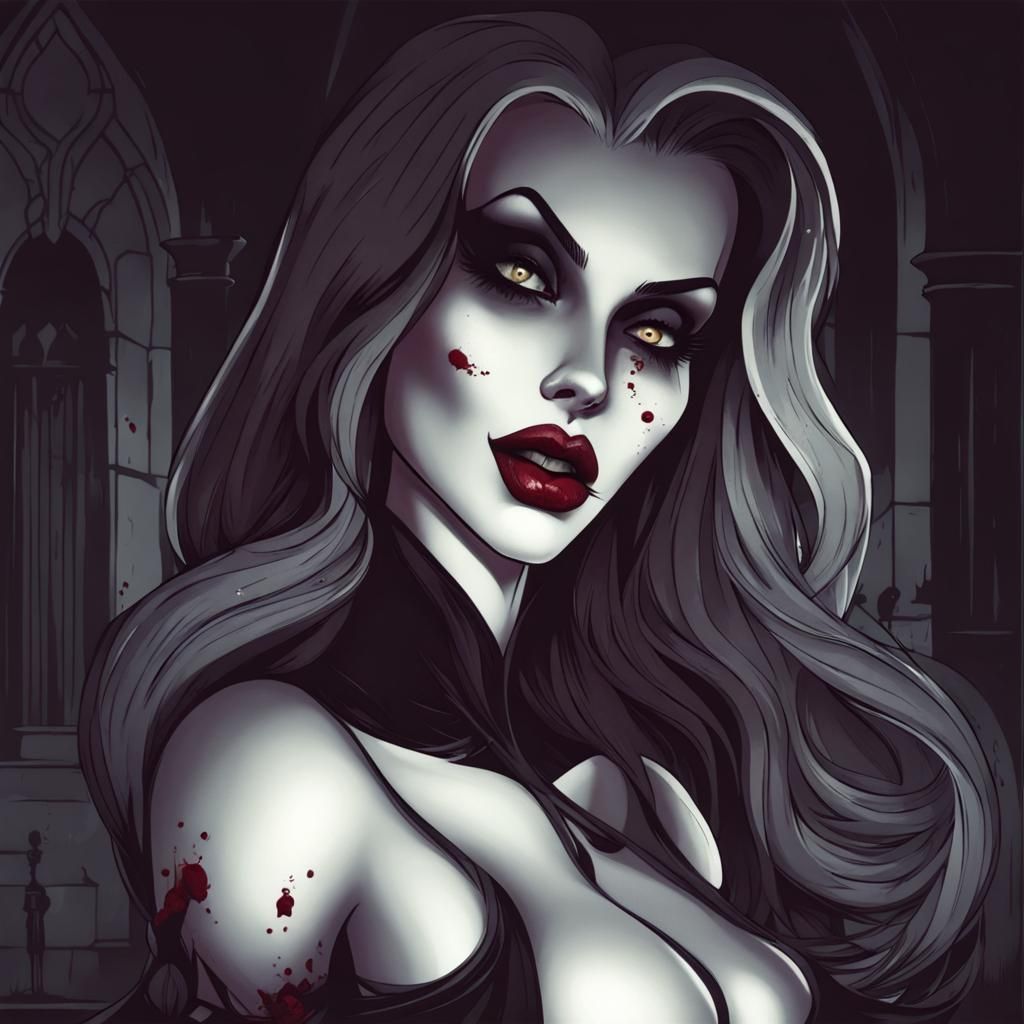 Jessica Rabbit dark fantasy creepy style