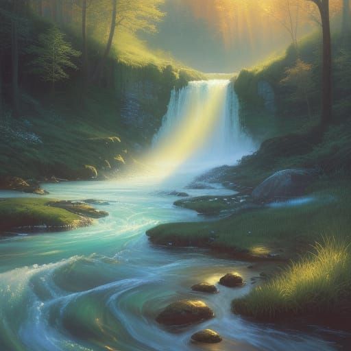 Ethereal Water Essence Painting