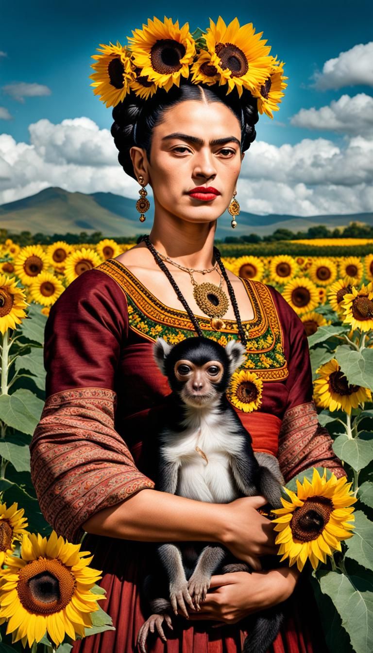 Frida Kahlo y los Girasoles