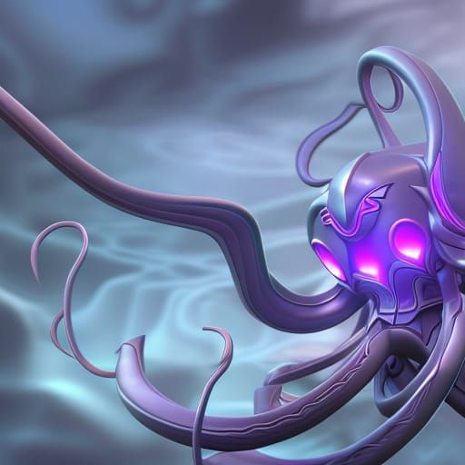 Detailed Cthulhu Tattoo Design in Flash Art Style