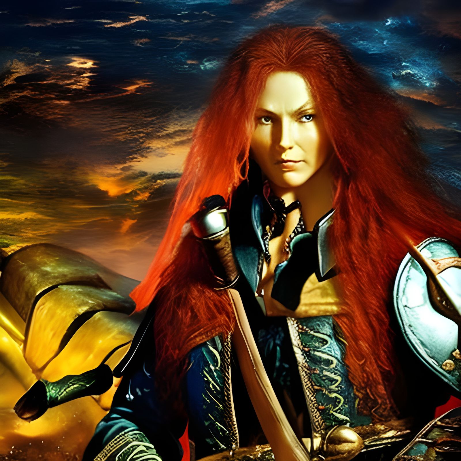 Anne Bonny, a famous and feared pirate.